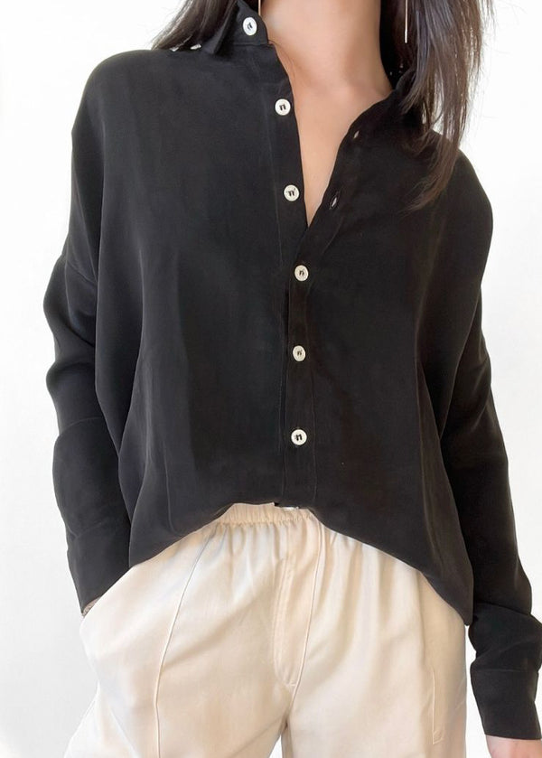 Natalie Busby Closet Hero in Cupro Black
