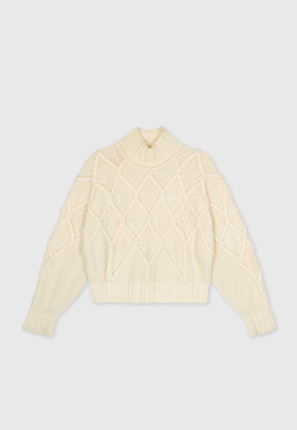 Sayaka Davis Pom Cream Sweater
