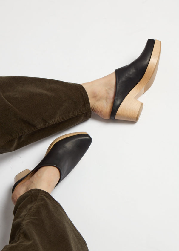 Coclico Kule Clog Black Leather
