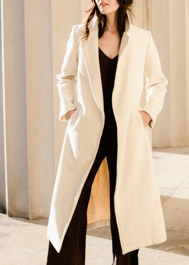 Natalie Busby Ivory Long Coat
