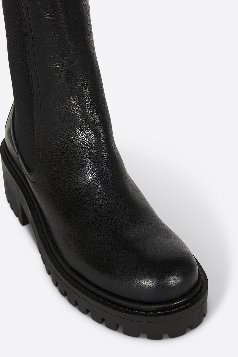 Intentionally Blank Storm Faux Fur Lined Boot - Black