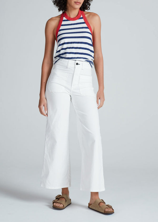 ASKK Cropped Sailor Twill White/Ivory