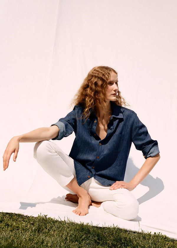Naomi Nomi The New Oxford Indigo Hemp Denim