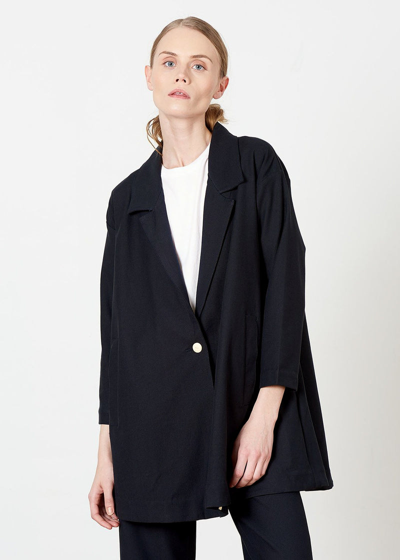 Nash Blazer Noir Organic - Maria Stanley