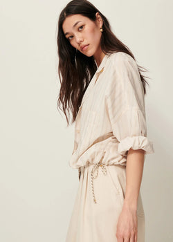 Sessun Cadaques Shirt in Milkyblack