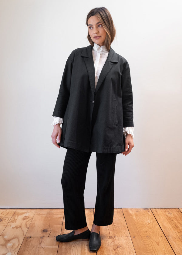 Nash Blazer Noir Organic - Maria Stanley