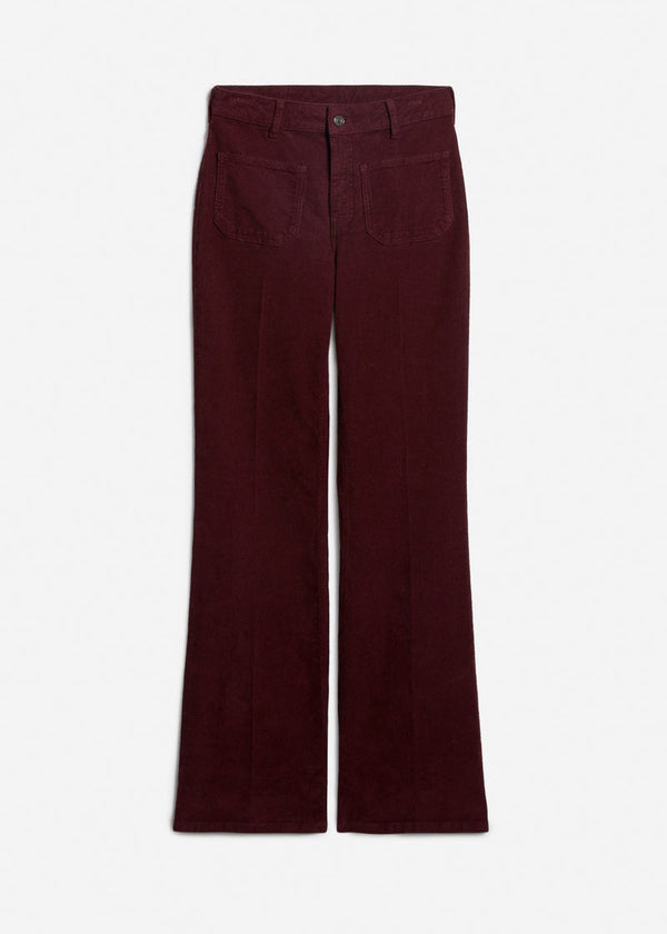 Vanessa Bruno Dompay Corduroy Pants Bordeaux