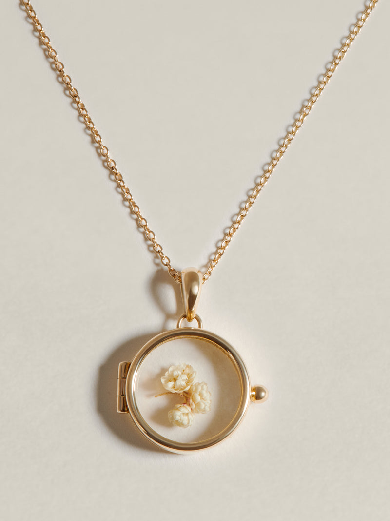 J. Hannah Era Locket in 14k Yellow Gold