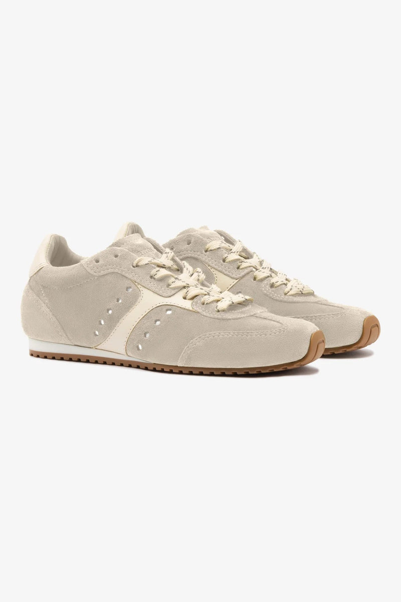 Larroude Stella Sneaker Trainer in Mushroom