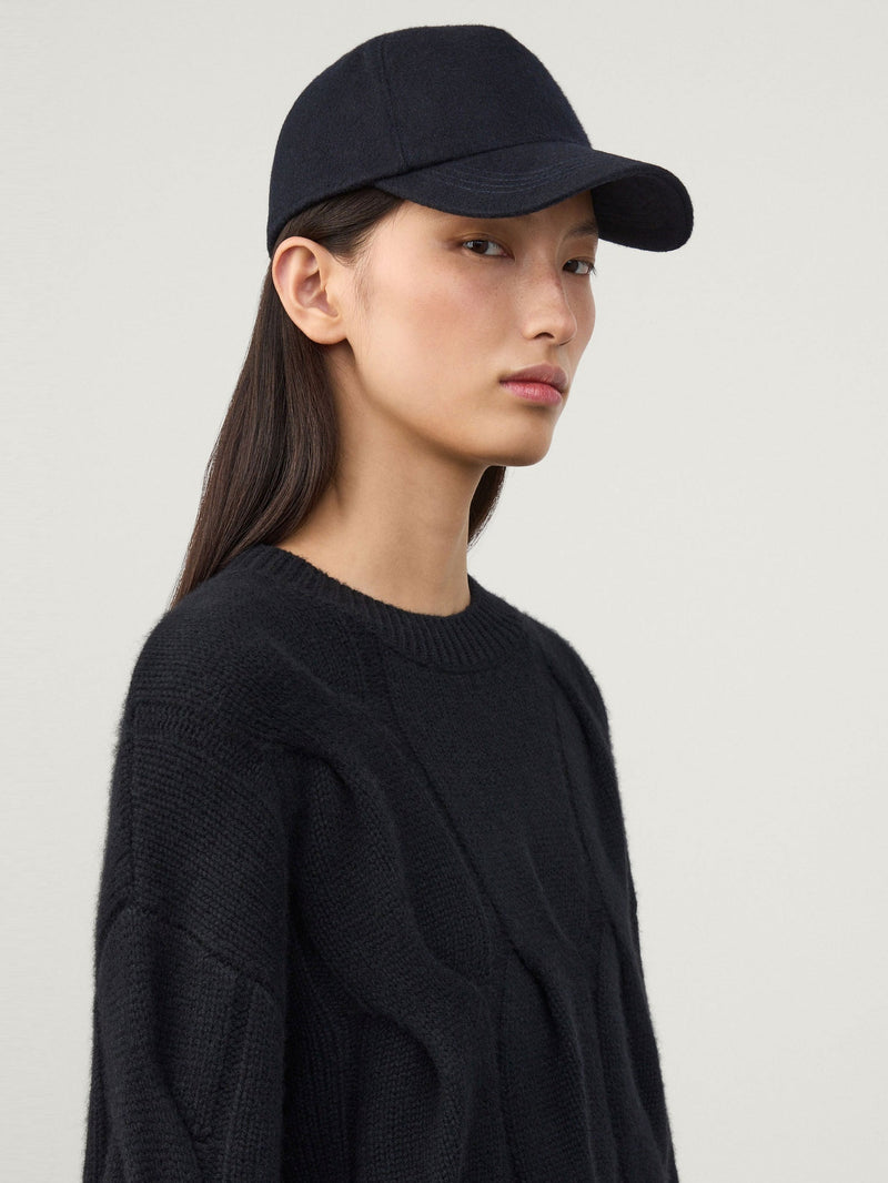 Lisa Yang Base Cap - Navy Cashmere