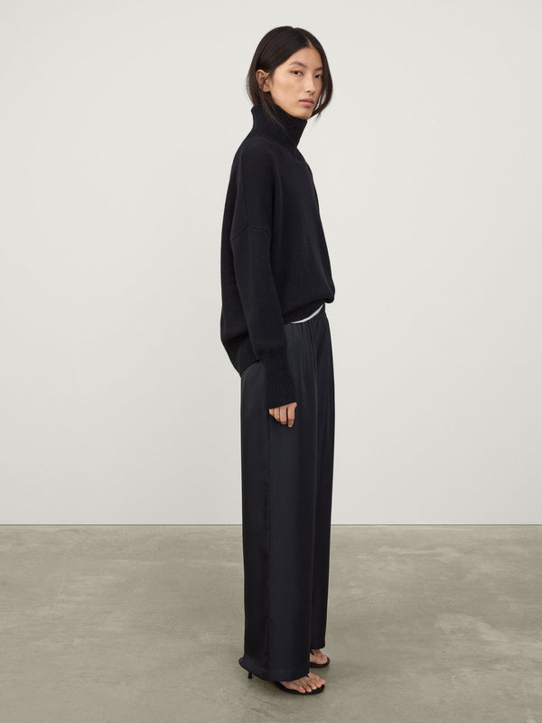 Lisa Yang Silk Track Pants Trousers Midnight