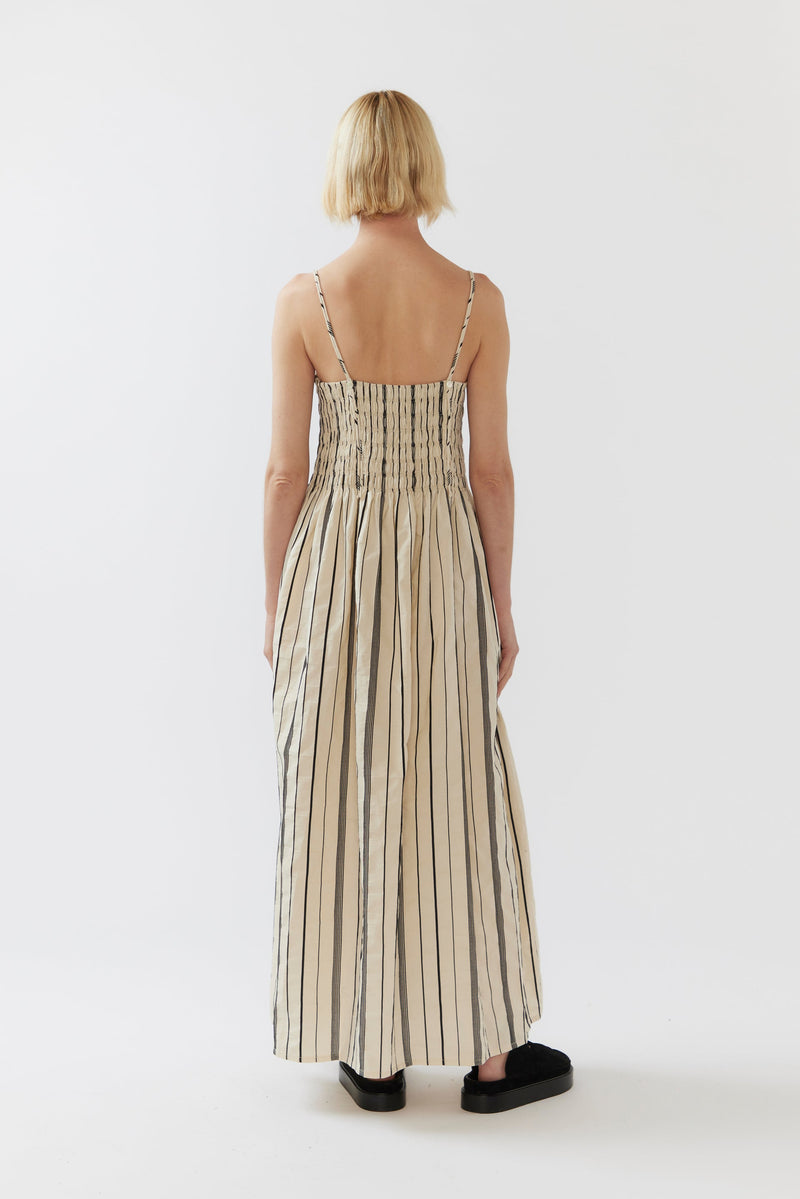 Liv Dress Black Stripe Jacquard