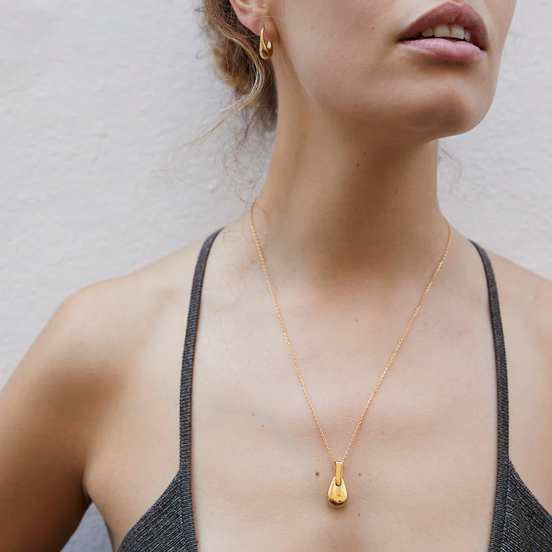 Otiumberg Pebble Necklace in 14 kt Gold Vermeil