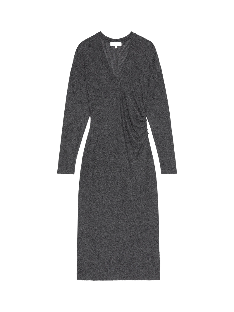 Nation Sandrine Midi Dress in Heather Charcoal