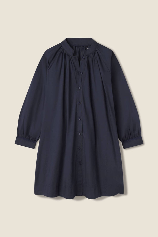 Trovata Angeline Dress Navy Poplin