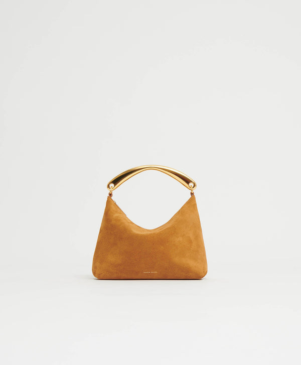 Mansur Gavriel Metal Handle Hera Caramel Suede
