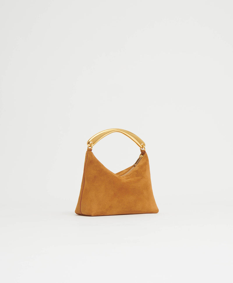 Mansur Gavriel Metal Handle Hera Caramel Suede