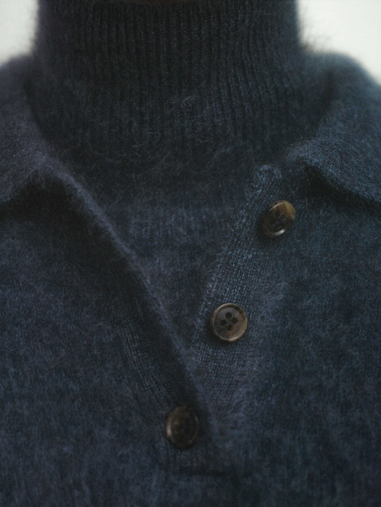 Lisa Yang Carolyn Brushed Cashmere Sweater in Graphite