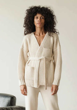 First Rite Sweater Coat in Undyed Ivory
