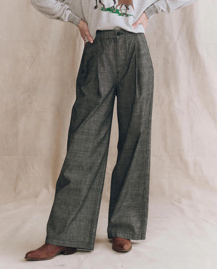 Sawyer Pant in Smoke Wash - The Great