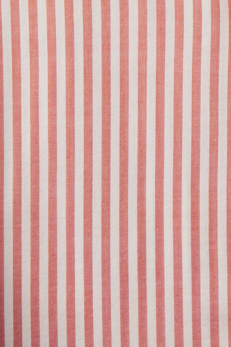 Trovata Della Button Down Short Sleeve Shirt in Brandy Stripe
