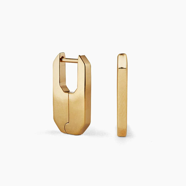 Otiumberg Hex Hoops in 14 kt Gold Vermeil