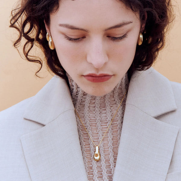 Otiumberg Pebble Necklace in 14 kt Gold Vermeil