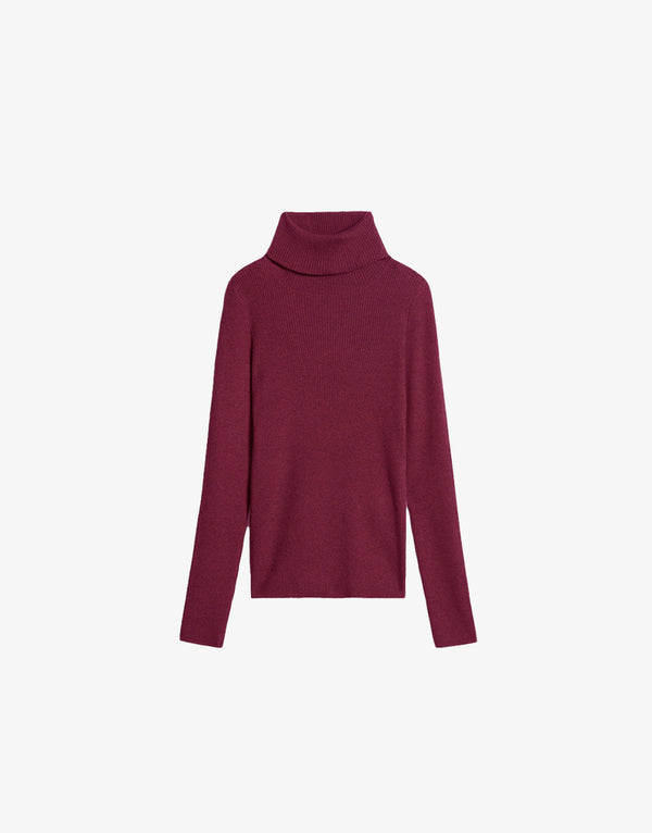 Vanessa Bruno Fontinelle Knit Top Burgundy