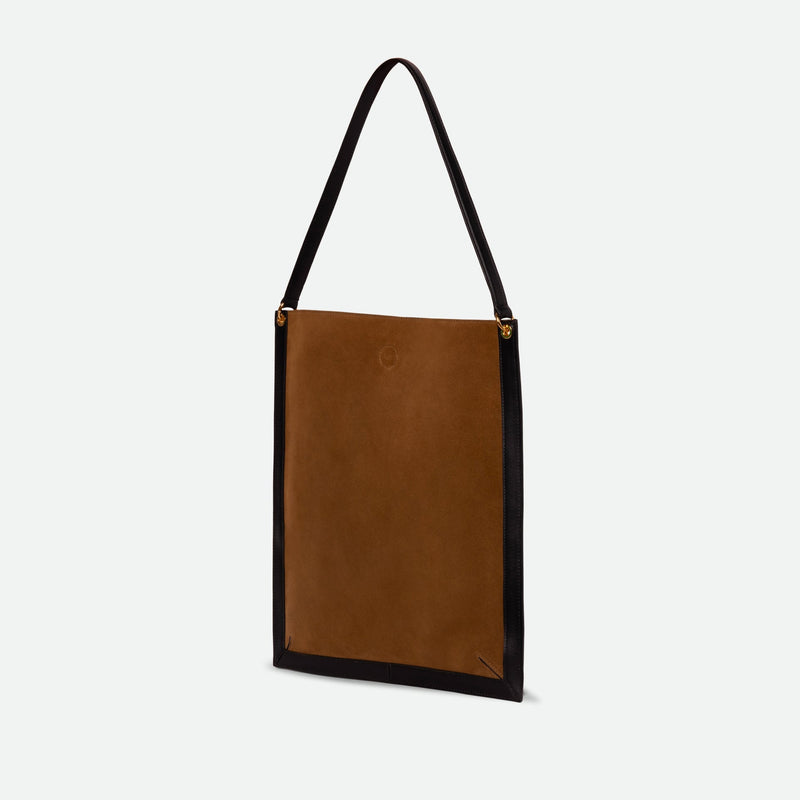 Wandler Penny Tote Tabbaco Suede / Black
