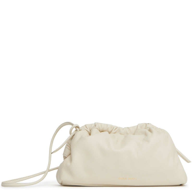 Mansur Gavriel Mini Cloud Clutch in Pearl