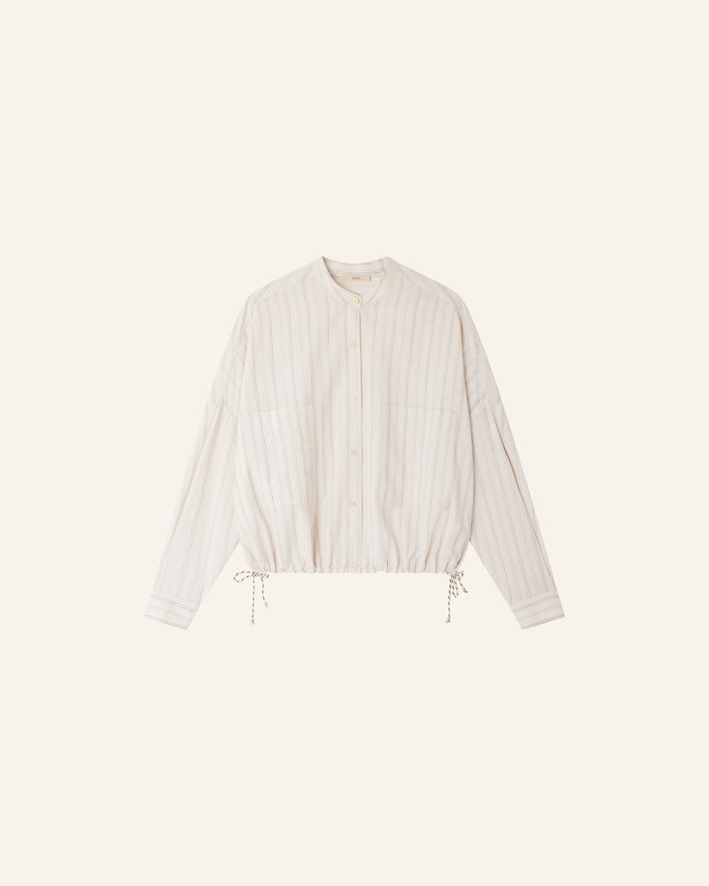 Sessun Cadaques Shirt in Milkyblack