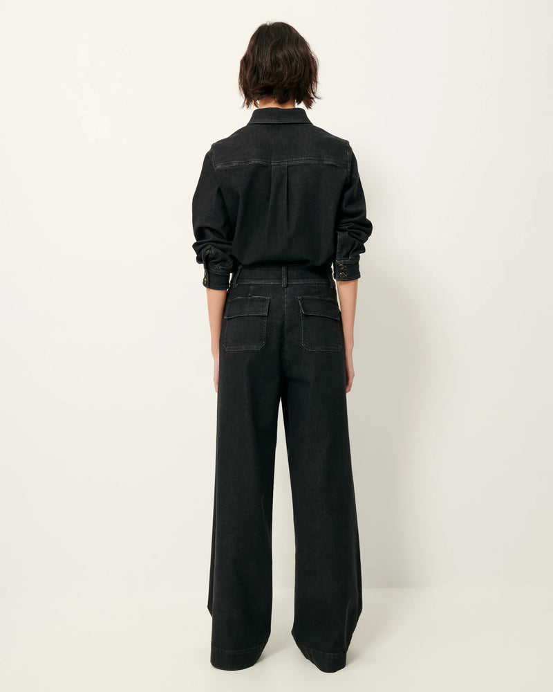 Sessun Manhattan Pants in Denim Black