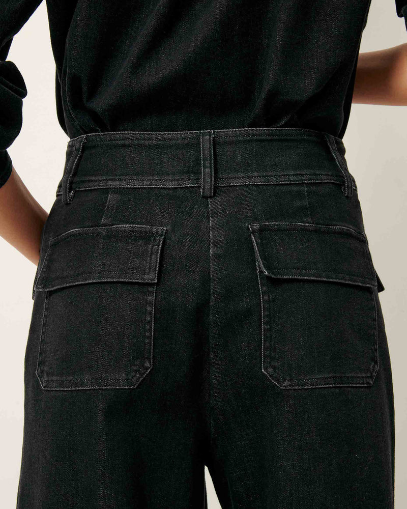 Sessun Manhattan Pants in Denim Black