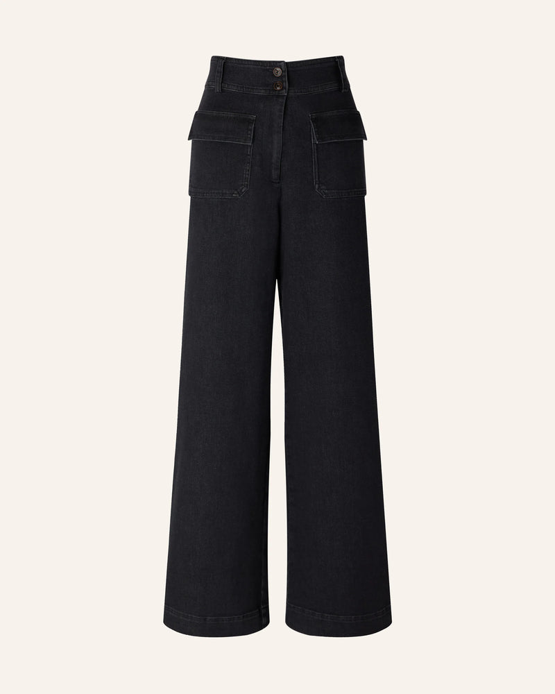 Sessun Manhattan Pants in Denim Black