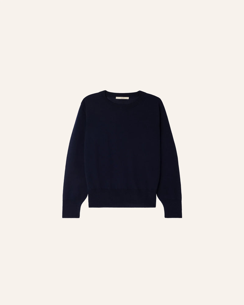 Sessun Teshima Knit Sweater in Navy