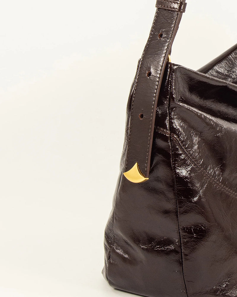 Sessun Divilio Leather Bag in Browny