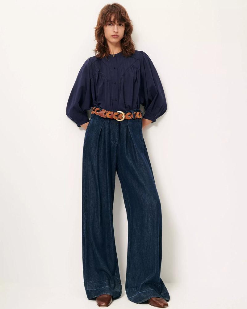 Sessun Savi Blouse in Indigo