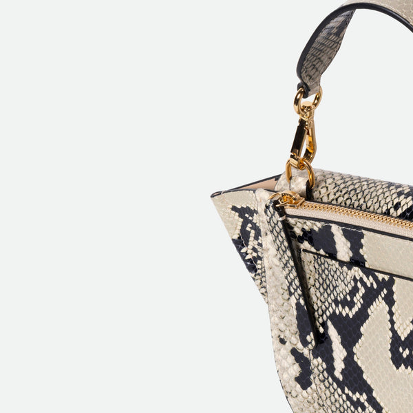 Wandler Hortensia Bag Mini black/white python