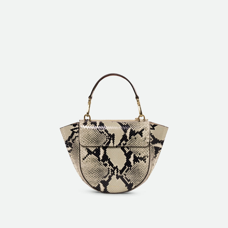 Wandler Hortensia Bag Mini black/white python