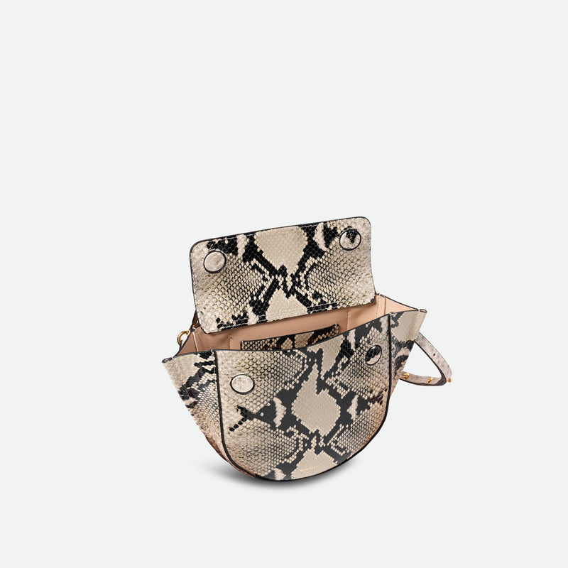 Wandler Hortensia Bag Mini black/white python