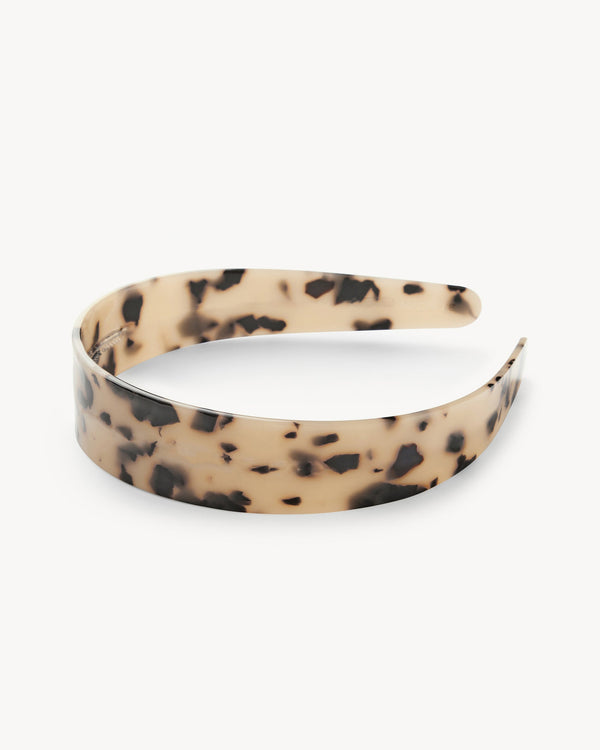 Machete Wide Headband - Blonde Tortoise