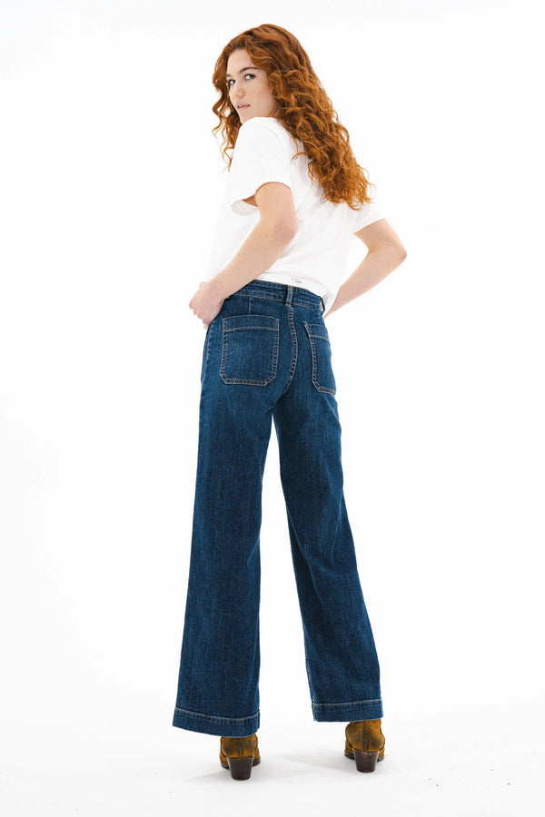 ASKKNY Sailor Jean in Dark Stone Denim