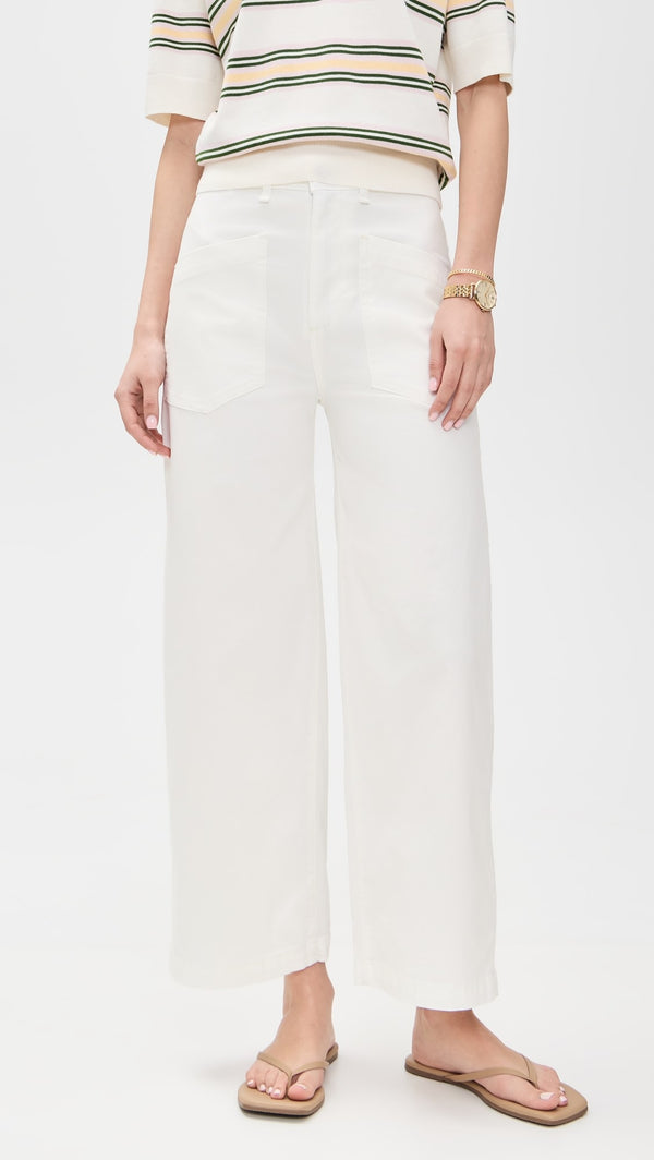 ASKK Virginia Pant in Ivory White