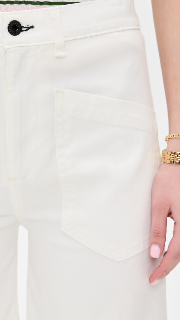 ASKK Virginia Pant in Ivory White