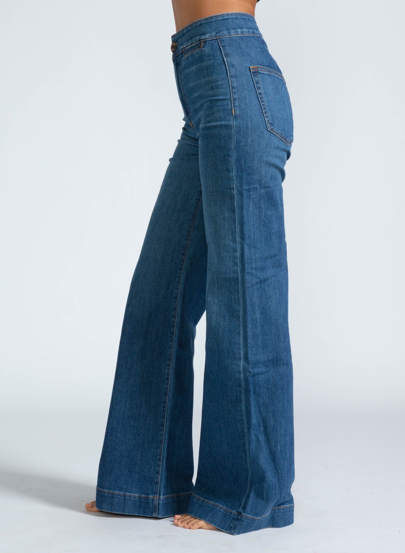 ASKK NY Brighton Wide Leg Denim | Mercury – Mabel and Moss