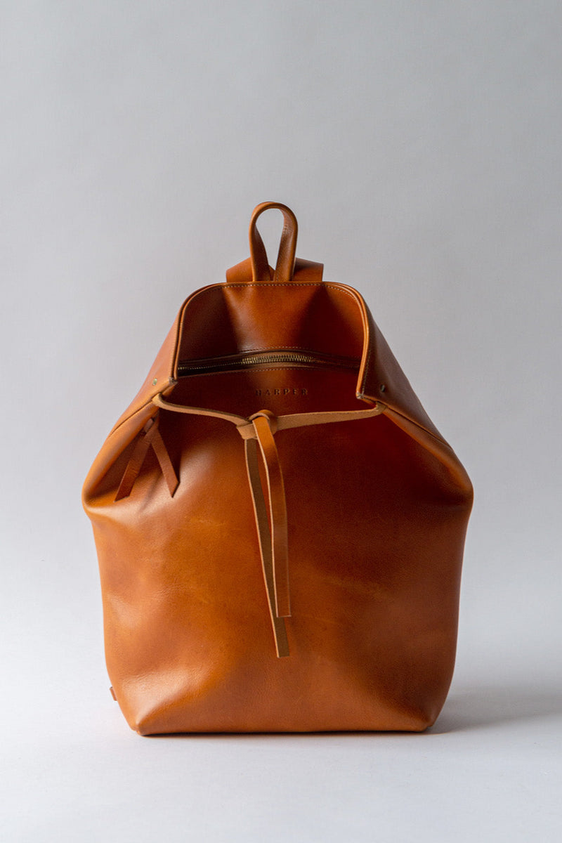 The Folded Leather Backpack Saddle