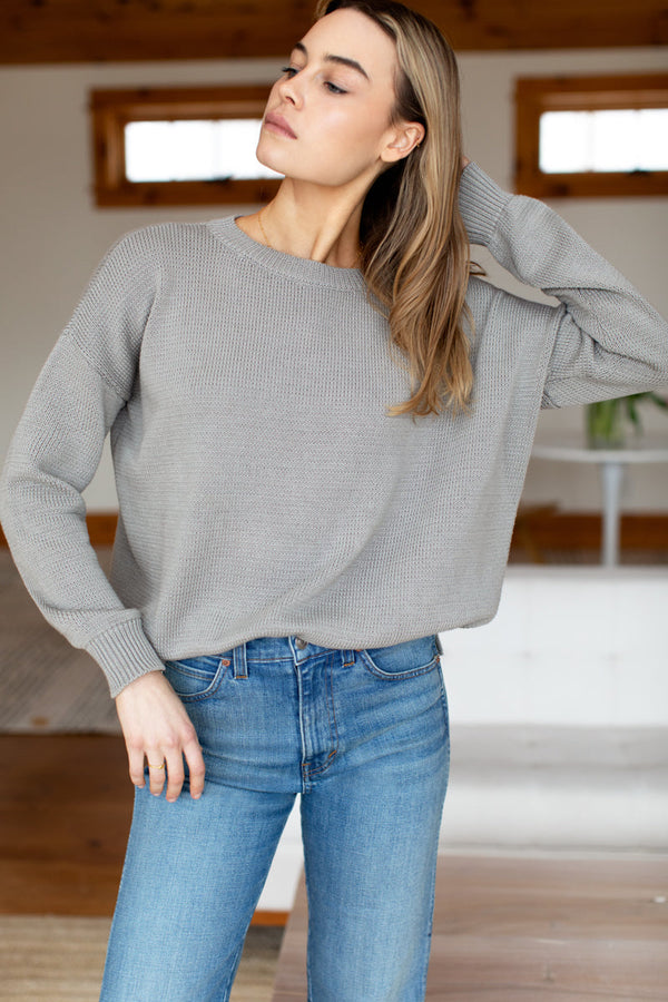 Emerson Fry Carolyn Sweater in Stone Organic