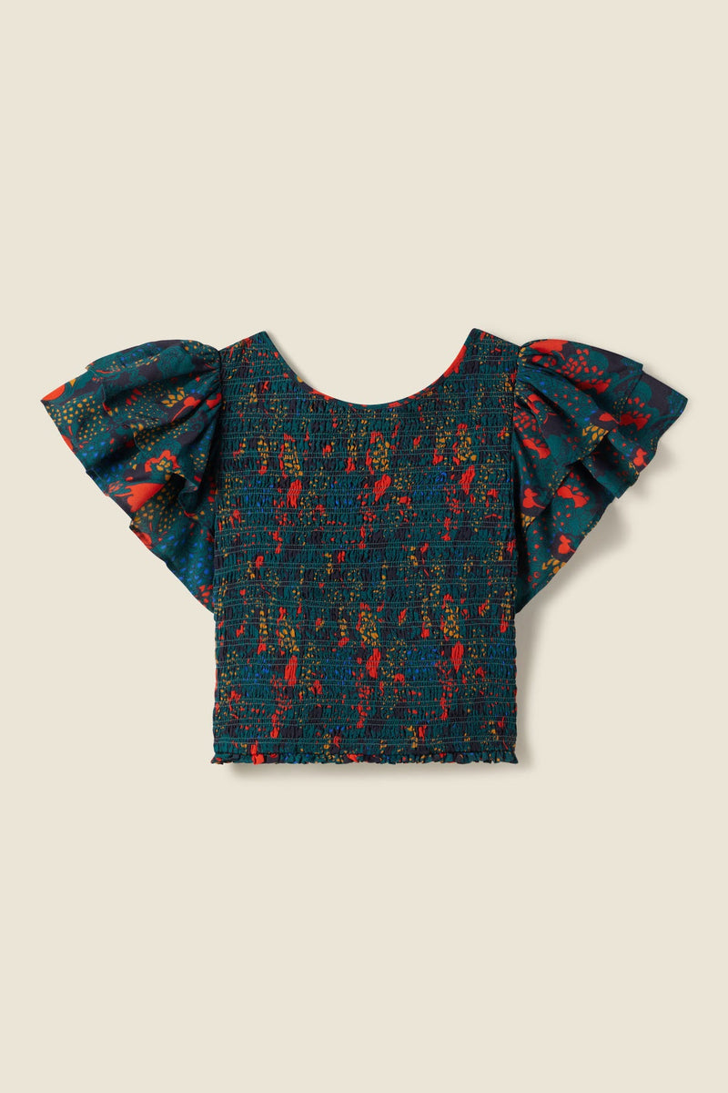 Trovata Cerise Top Teal Plume