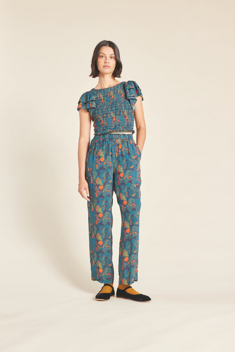 Trovata Cerise Top Teal Plume
