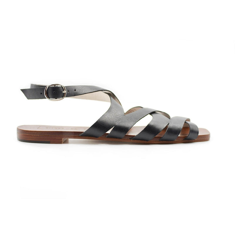 Either Or Criss Cross Sandal | Black